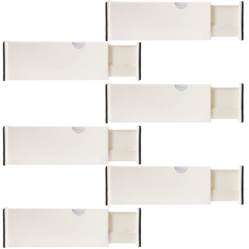 Berry Ave 6 Drawer Organizer and Dividers, Organize Silverware and Utensils in Home Kitchen, Divider for Clothes in Bedroom Dresser, Designed to Not Snag Underwear and Bra Fabrics, Bathroom Storage Organizers - Image 1